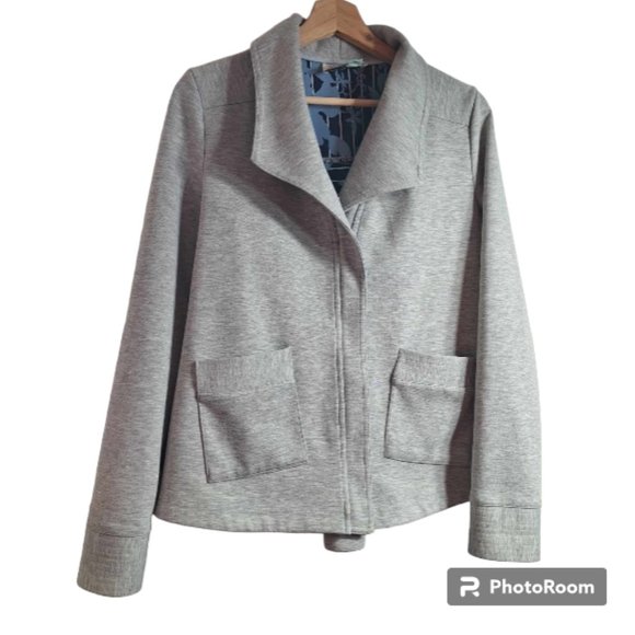 Saturday Sunday by Anthropologie Grey Sightseer Knit Swing Jacket Size Small - Picture 1 of 8
